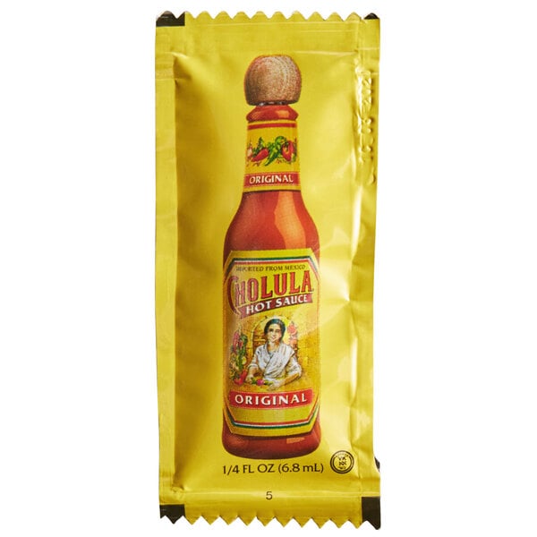 Cholula 0 25 Oz Original Hot Sauce Portion Packet 200 Case Cholula 0 25 Oz Original Hot Sauce Portion Packet 200 Case