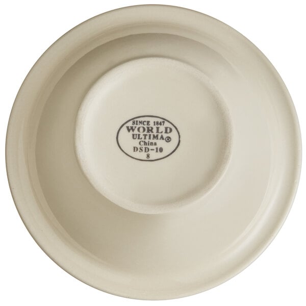 a close-up of a white plate