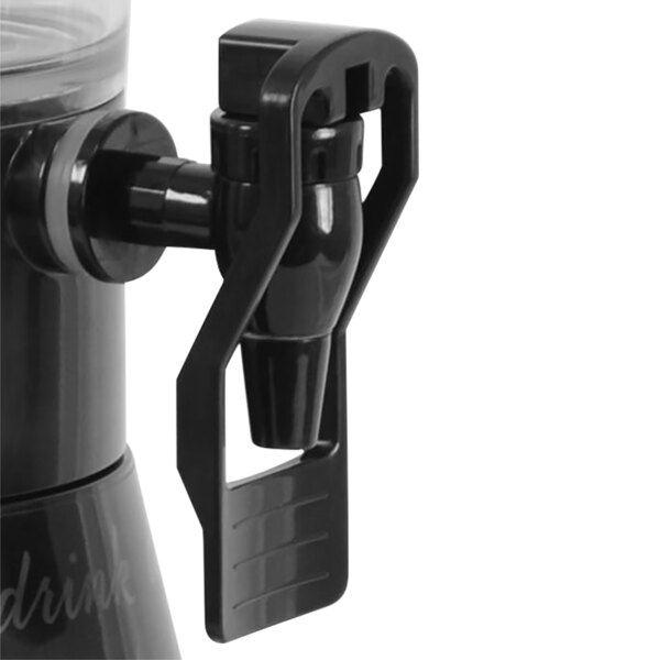 a close-up of a black pipe