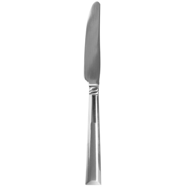 A Walco stainless steel dinner knife with a long handle.