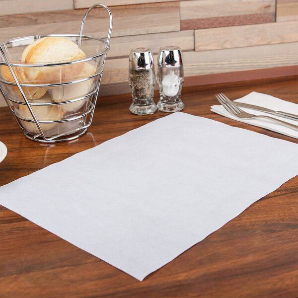 10" x 14" White Embossed Placemat 1000/Case