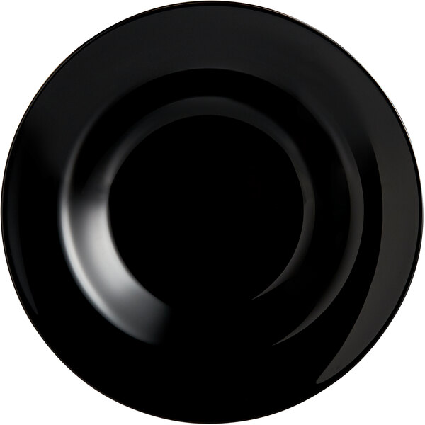 Arcoroc Black Glass Plates 11 Round 12 Case