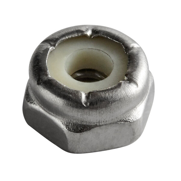 A Sunkist Nylock nut with a white plastic cap.