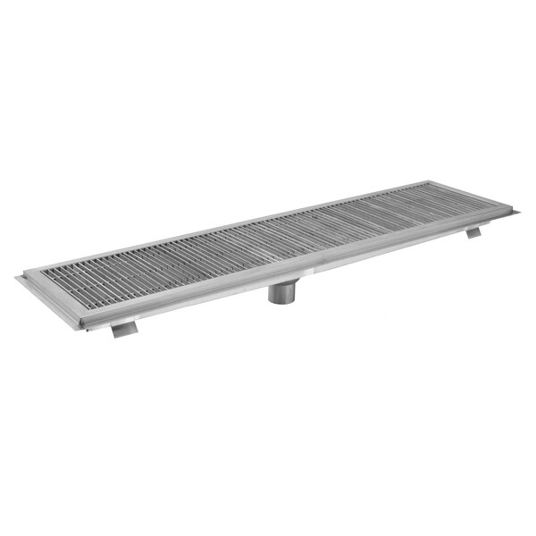 A stainless steel Eagle Group floor trough grate.