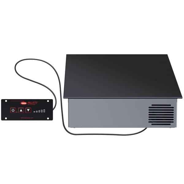 A black rectangular Hatco induction warmer with a black cord.