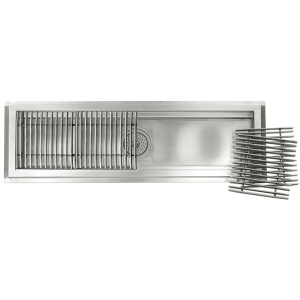 a metal grate with a white background