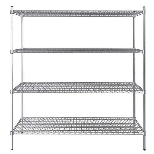 Regency 24" x 60" NSF Stainless Steel 4Shelf Kit with 64" Posts