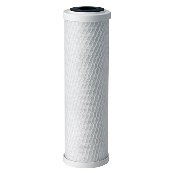 An Everpure water filter cartridge with a black cap.