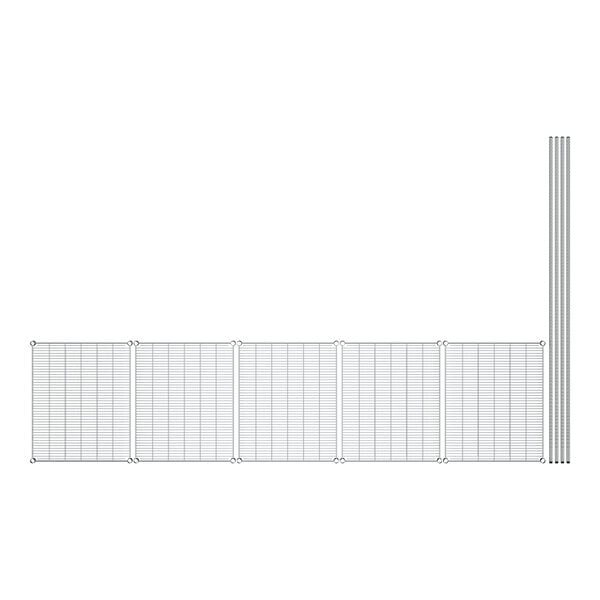 A white grid with black lines.
