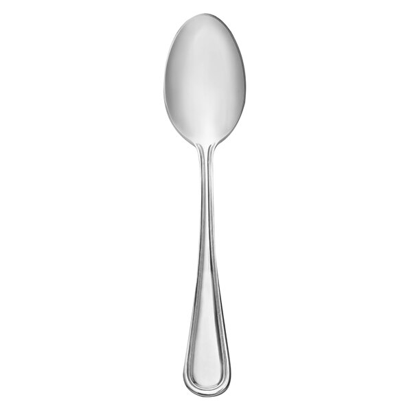 A Libbey stainless steel teaspoon with a long handle.