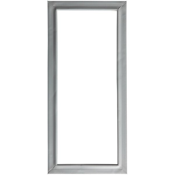 A rectangular white replacement door gasket.