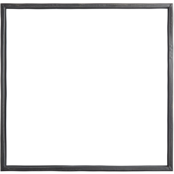 a black frame with a white background