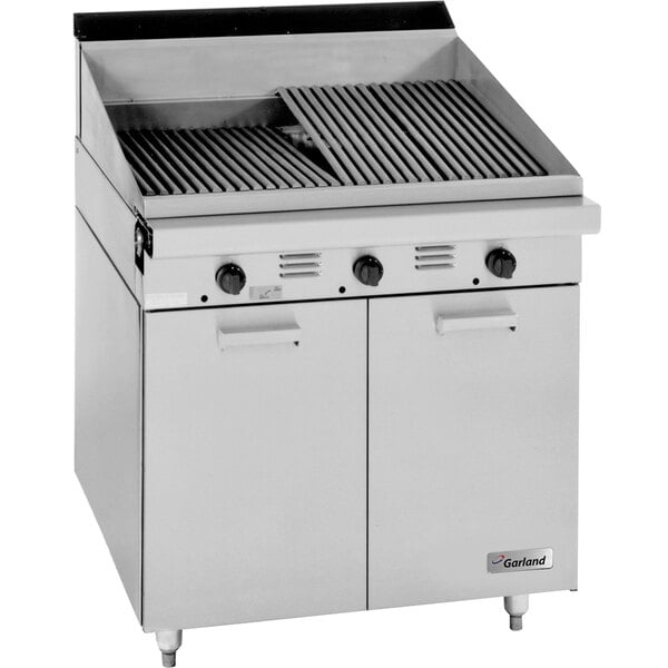 a large stainless steel grill