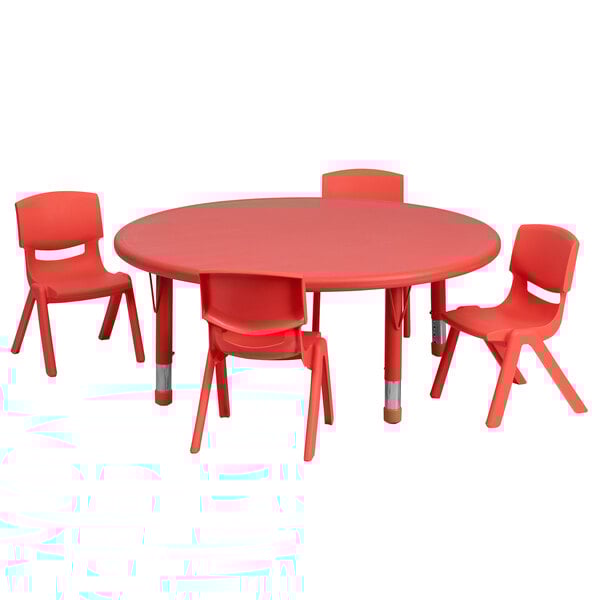 a table and chairs with a white background
