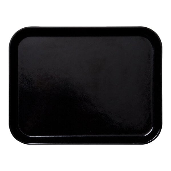 Cambro 1418CL110 14" x 18" Black Camlite Tray - 12/Case