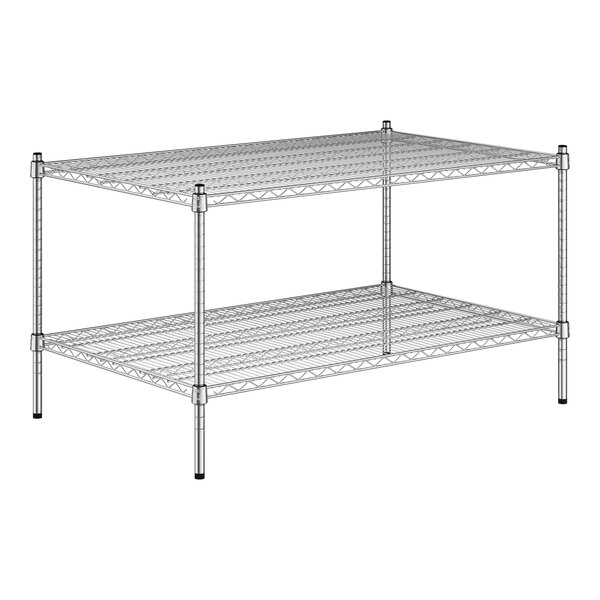 A wireframe Regency chrome 2-shelf kit.