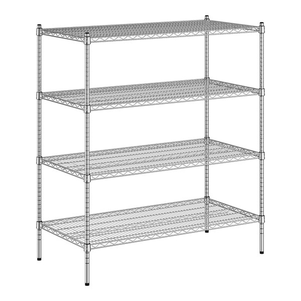 A wireframe of a Regency metal shelf.