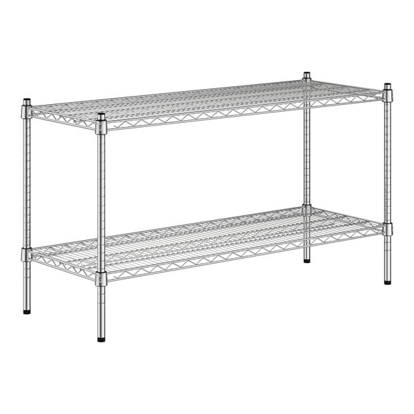 A Regency chrome wire shelf kit with two shelves.