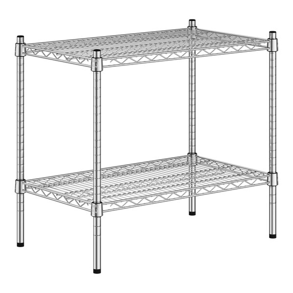 A Regency chrome wire shelf kit with two shelves.