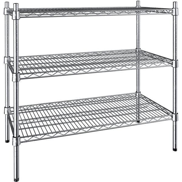 Regency 18" x 36" NSF Chrome 3Shelf Kit with 34" Posts