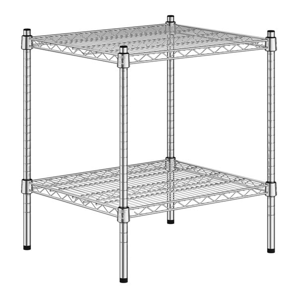 A Regency chrome wire shelf kit with two shelves.