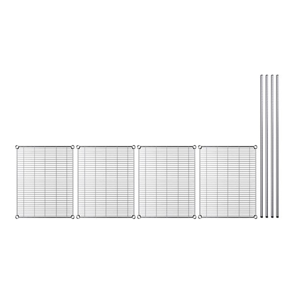 A close-up of a grid of metal bars.