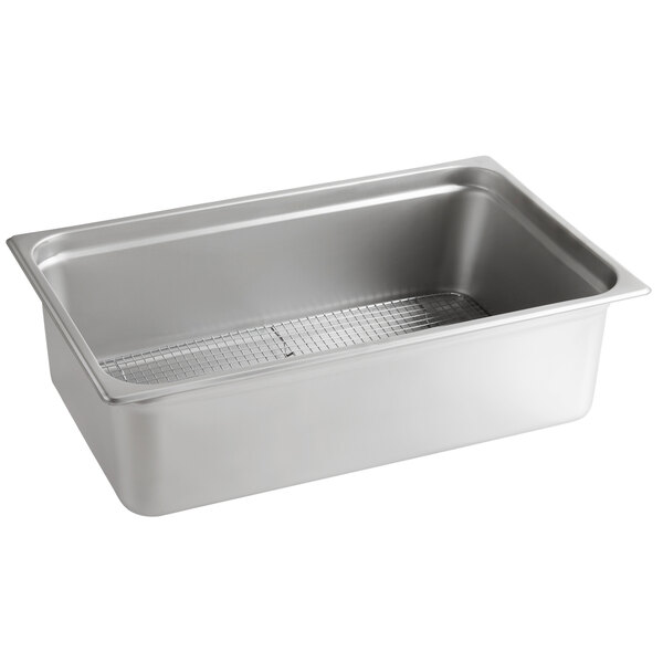 Choice Full Size 6 Deep Stainless Steel Steam Table Spillage Pan