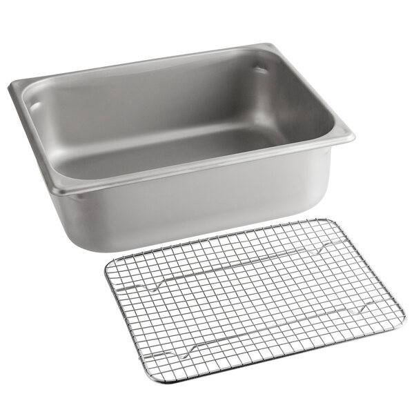 Vigor 1/2 Size 4" Deep AntiJam Stainless Steel Steam Table Pan / Hotel