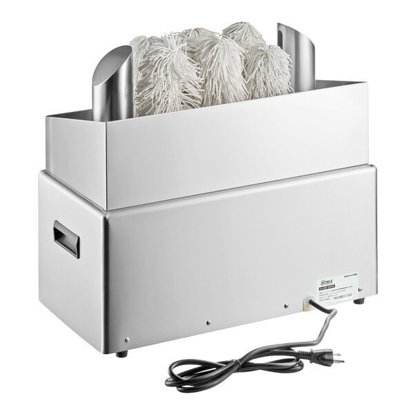 Noble Warewashing GP1600 Glass Genie Commercial Eight Brush Electric Glass Polisher - 120V, 1600W