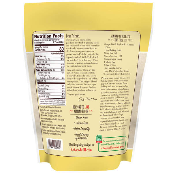 Bob's Red Mill Almond Flour (Gluten-Free Super-Fine Blanched Flour)