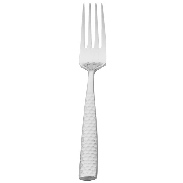 a close up of a fork