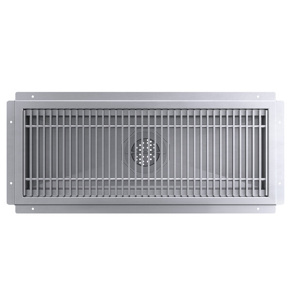 a metal vent with metal grate