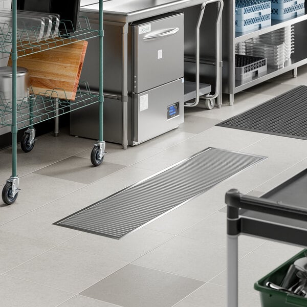 Regency FTG-1872 18" x 72" 14-Gauge Stainless Steel Floor Trough with Grate