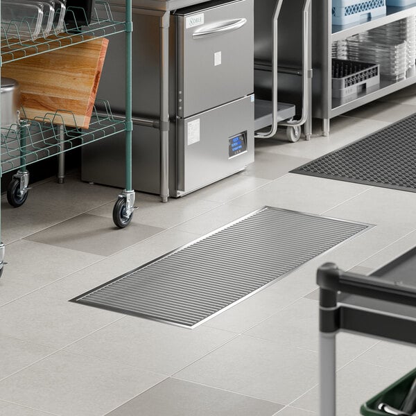 Regency FTG-2460 24" x 60" 14-Gauge Stainless Steel Floor Trough with Grate