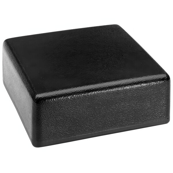 A black square Delfin Elevations pedestal.