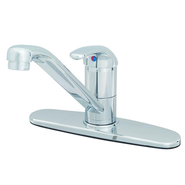 T&S B2731 Deck Mounted Single Lever Mixing Faucet with 9" Swivel Spout