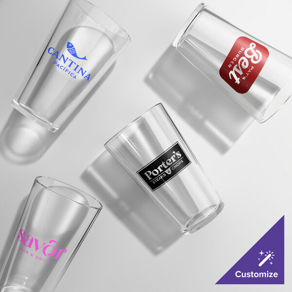 Arcoroc 22 oz. Customizable Fully Tempered Mixing Glass by Arc Cardinal - 24/Case