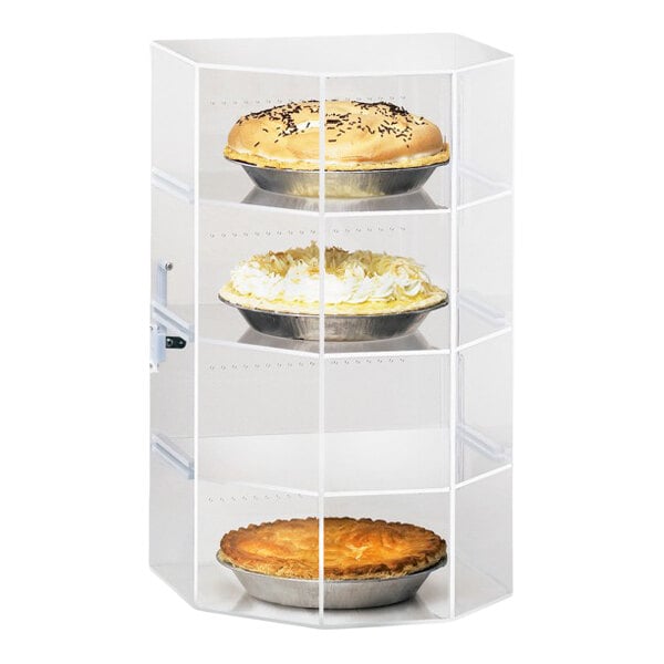 Cal-Mil 252 Classic Four Tier Acrylic Cake and Pie Display Case - 13" x 12 1/2" x 21 1/2"