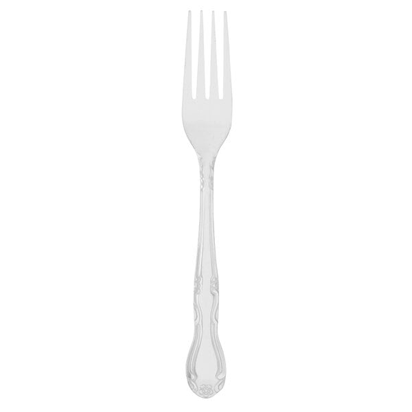 A Walco stainless steel dinner fork with a silver handle.