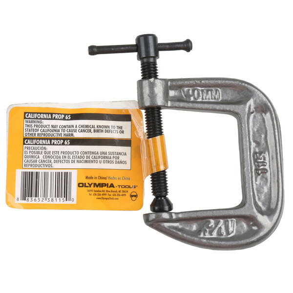 Olympia Tools 38 115 1 1 2 X 1 1 2 Cast Steel C Clamp With Adjusting Black Oxide Swivel