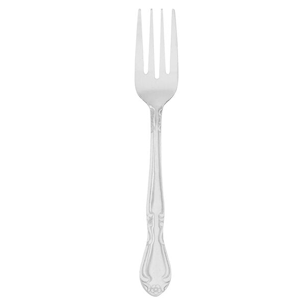 A Walco stainless steel salad fork with a silver handle.