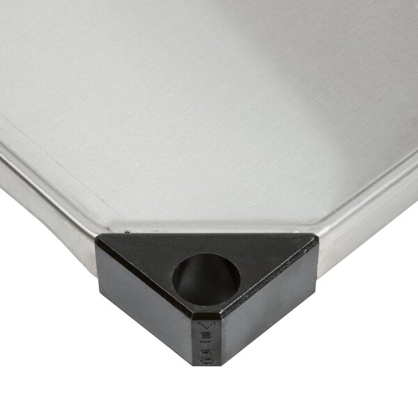 A Metro stainless steel flat shelf.