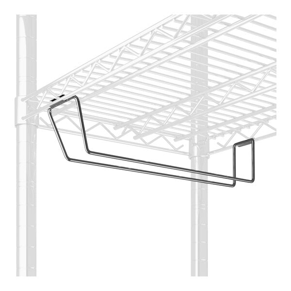 A Regency chrome wire stemware holder with a metal handle.