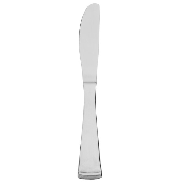 A Walco stainless steel table knife with a silver handle.