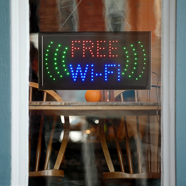 Choice 19 X 10 Led Rectangular Free Wifi Sign With Two Display Modes
