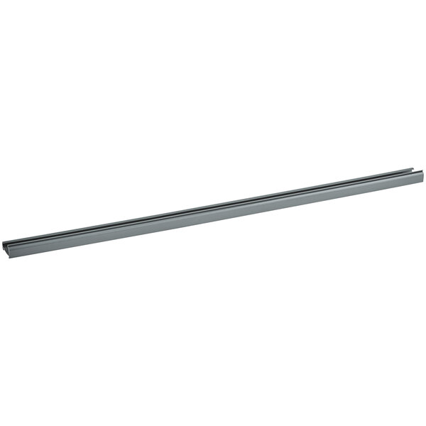 A long gray plastic bar with a white background.