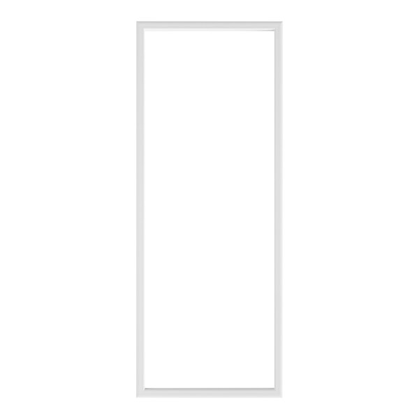 A white rectangular object with a white border.