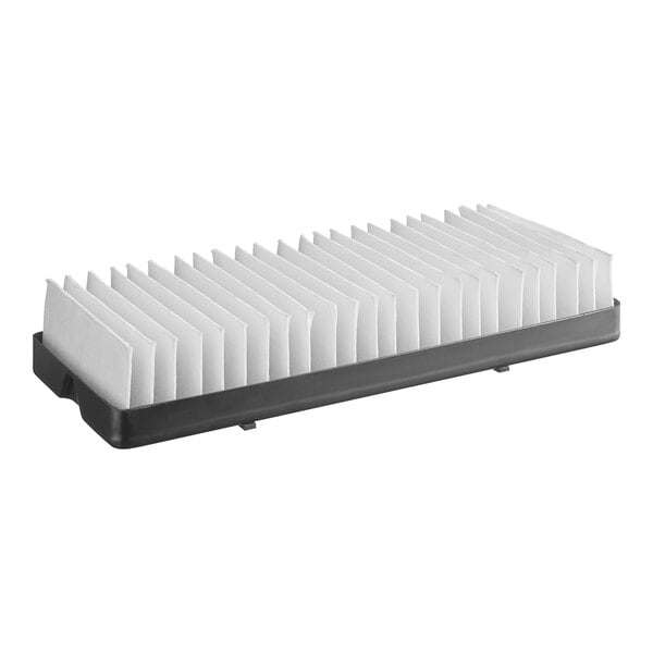 A white Beverage-Air condensate pan.