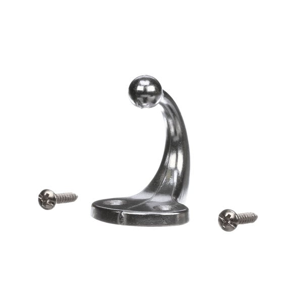 A Delfield metal hook with screws.