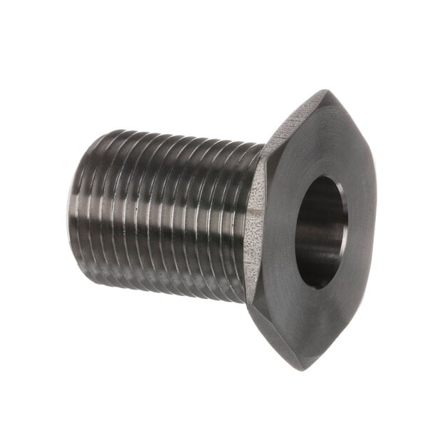 A black threaded Hobart nut.